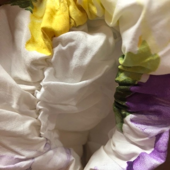 💚💜💛  ZARA Very Cute Floral Cotton Dress, M, NWT - Picture 9 of 10